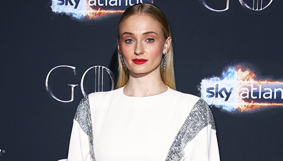 Sophie Turner White Gown