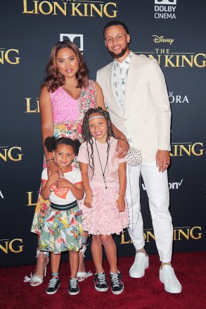 Ayesha Curry, Steph Curry, Riley Curry and Ryan Curry'The Lion King' film premiere, Arrivals, Dolby Theatre, Los Angeles, USA - 09 Jul 2019