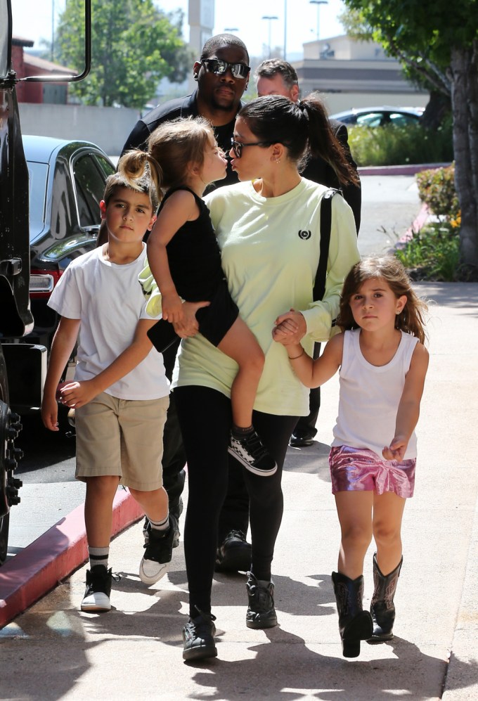 Kourtney Kardashian With Her 3 Kids