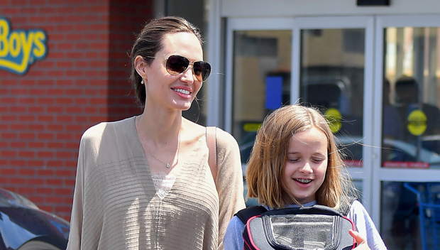 Angelina Jolie & Daughter Vivienne Hold Hands Leaving Petco With A ...