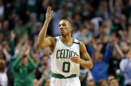 Avery Bradley
Washington Wizards at Boston Celtics, USA - 02 May 2017
Boston Celtics guard Avery Bradley gestures after making a three point shot during the NBA Eastern Conference Semifinal basketball game two between the Washington Wizards and the Boston Celtics at the TD Garden in Boston, Massachusetts, USA, 02 May 2017. The Boston Celtics won the game and lead the best of seven series 2-0.