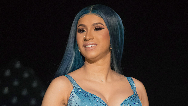 Cardi B’s Blue Denim Bodysuit & Thigh Chaps For Performance At CA Fair ...