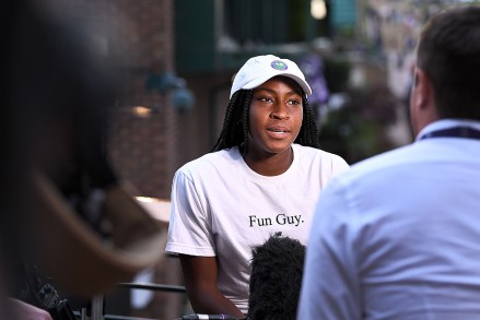 Cori Gauff pictured after her win against Venus Williams in the 2019 Wimbledon Tennis Championships.
Wimbledon Tennis Championships, Day 1, The All England Lawn Tennis and Croquet Club, London, UK - 01 Jul 2019