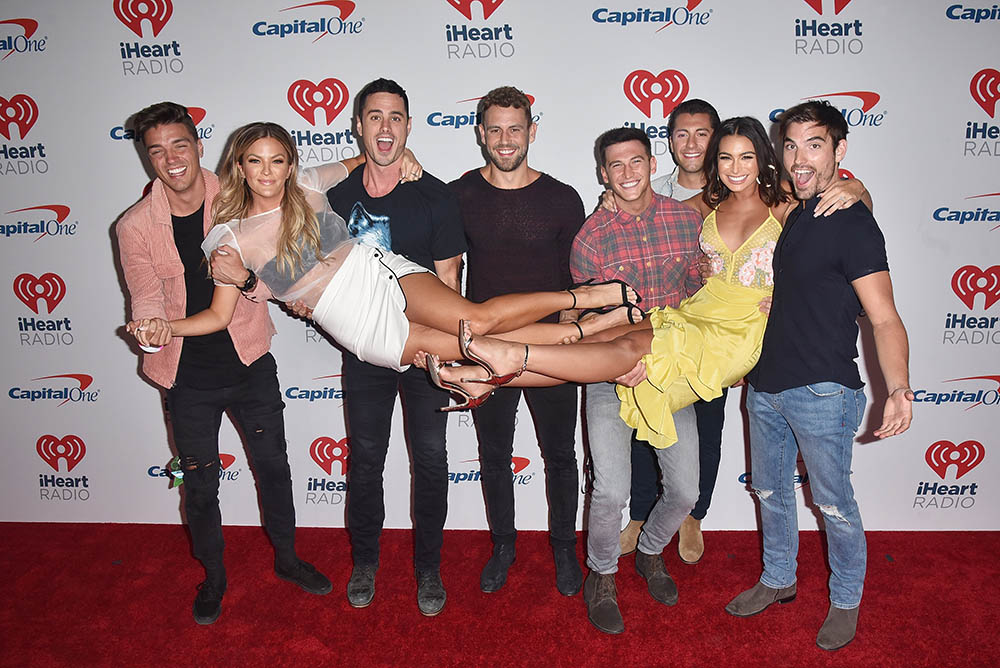 Dean Michael Unglert, Becca Tilley, Ben Higgins, Nick Viall, Blake Horstmann, Jason Tartick, Ashley Iaconetti, and Jared Haibon ; The Cast of the Bachelor
iHeartRadio Music Festival, Arrivals, Las Vegas, USA - 21 Sep 2018