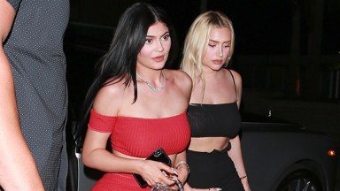 Kylie Jenner's Tight Red Outfit: Wears Crop Top & Matching