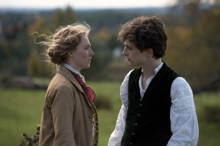 Timothée Chalamet and Saoirse Ronan in Columbia Pictures’ LITTLE WOMEN.