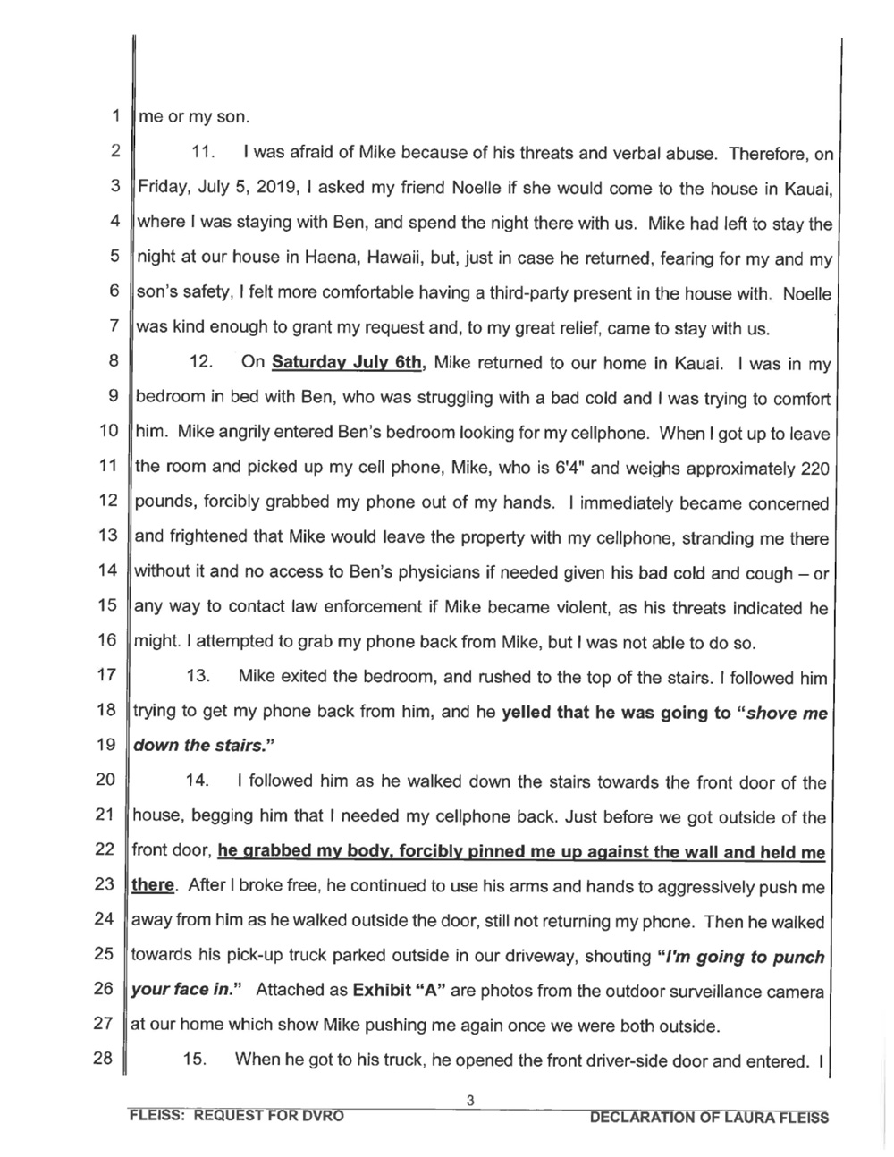 Laura Fleiss — wife of Mike Fleiss, creator of "The Bachelor" and "The Bachelorette" — claims he violently attacked her at the couple's Hawaii home after demanding she get an abortion and says the attack was caught on security cameras.