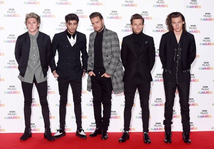 One Direction - Niall Horan, Zayn Malik, Liam Payne, Louis Tomlinson ve Harry StylesBBC Müzik Ödülleri, Earls Court, Londra, İngiltere - 11 Aralık 2014