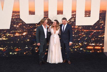 Brad Pitt, Margot Robbie and Leonardo DiCaprio at the Premiere of Sony Pictures' "Once Upon A Time In Hollywood" at the TCL Chinese Theatre
Sony Pictures' 'Once Upon A Time In Hollywood' film premiere, Arrivals, TCL Chinese Theatre, Hollywood, CA, USA - 22 July 2019