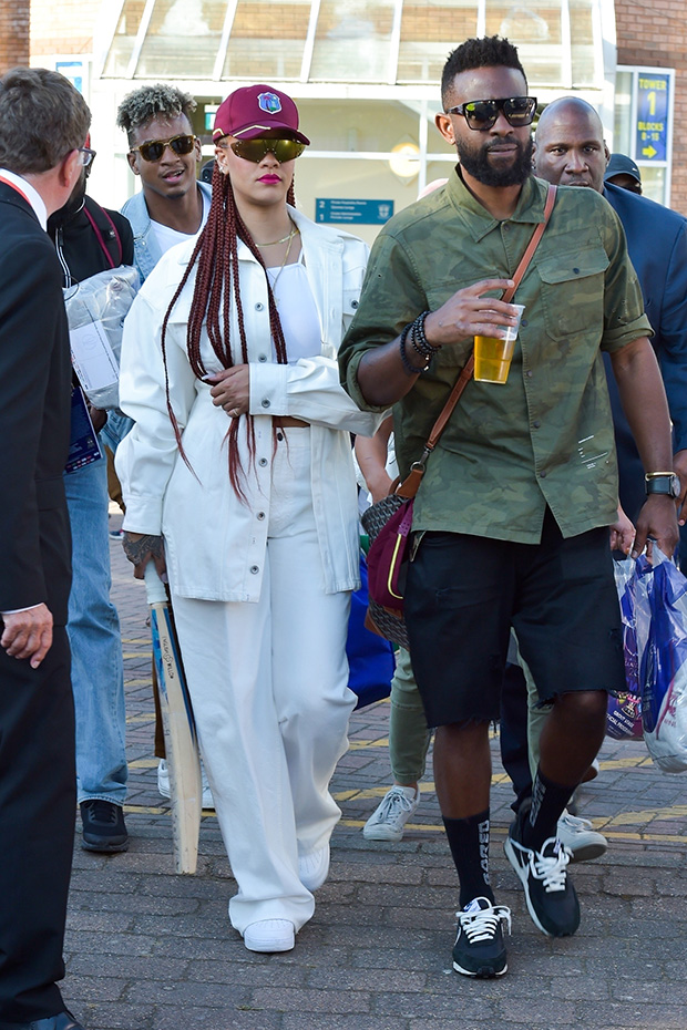 rihanna all white outfit