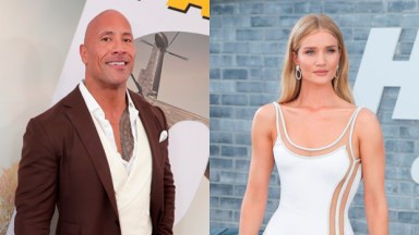 Rosie Huntington-Whiteley and The Rock