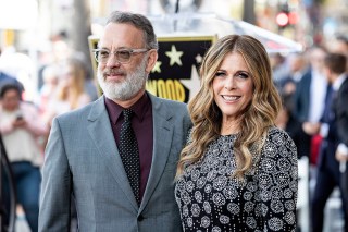 Rita Wilson (R) and her husband US actor Tom Hanks (L) pose for the photographers after she received her Star during a ceremony on the Hollywood Walk of Fame in Hollywood, California, USA, 29 March 2019. The 2,659th star was dedicated in the Category of Motion Pictures.
Rita Wilson receives a star on the Hollywood Walk of Fame, USA - 29 Mar 2019