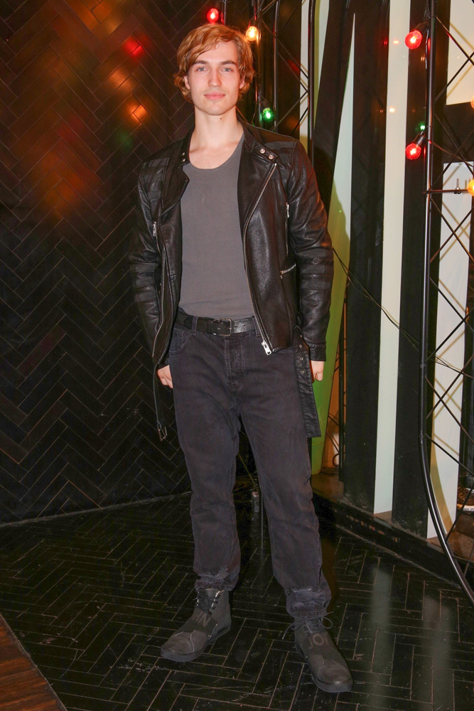 Trevor Stines attends an in store event on Oscar Freire Street in Sao Paulo