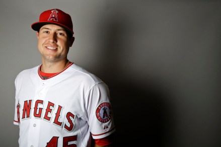 This is a 2017 photo of starting pitcher Tyler Skaggs of the Los Angeles Angels baseball team poses for a portrait. This image reflects the Angels active roster as of, when this image was taken
Angels Spring Baseball, Tempe, USA - 21 Feb 2017