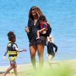 EXCLUSIVE: Singer Ciara looks glamorous as she hits the beach in Hawaii. The 35-year-old - who has lost 28lbs on a weight loss campaign recently - is vacationing on the paradise island with quarterback husband Russell Wilson. 02 Feb 2021 Pictured: Ciara. Photo credit: MEGA TheMegaAgency.com +1 888 505 6342 (Mega Agency TagID: MEGA730672_001.jpg) [Photo via Mega Agency]