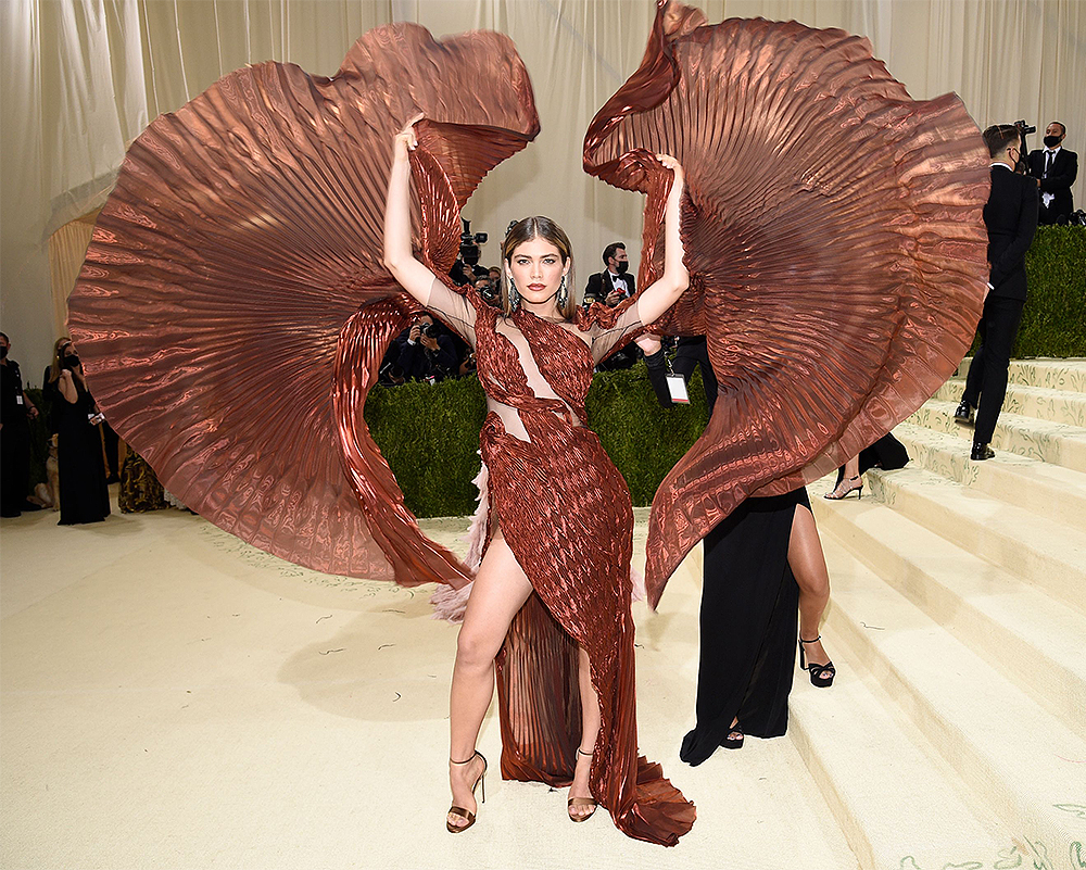 Valentina Sampaio attends The Metropolitan Museum of Art's Costume Institute benefit gala celebrating the opening of the "In America: A Lexicon of Fashion" exhibition, in New York
2021 MET Museum Costume Institute Benefit Gala, New York, United States - 13 Sep 2021