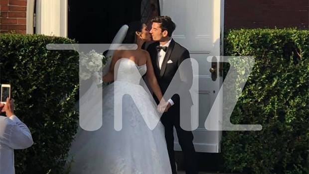 sachin and babi light blue dress Ashley and Justin Bride – Alexandra's Boutique