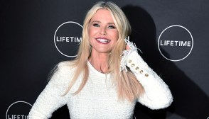 christie brinkley white bikini