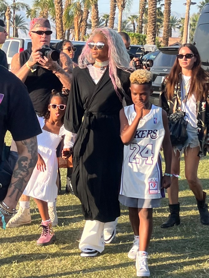 Ciara & kids at Coachella