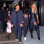 Exclusive AR - Web: £350 set fee £50pp. Print: Please contact your account manager for pricing for all territories. Mandatory Credit: Photo by Jackson Lee/Shutterstock (12168064k) Exclusive - Ciara and Russell Wilson are all smiles as they leave a restaurant after having dinner with their kids in New York City Exclusive - Ciara and Russell Wilson out and about, New York, USA - 23 Jun 2021