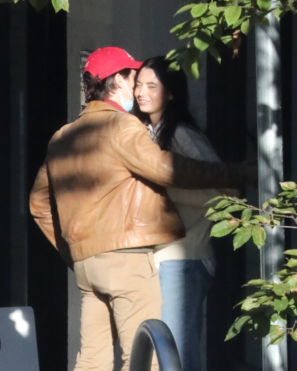 Vancouver, CANADA  - *EXCLUSIVE*  - Cole Sprouse greets new girlfriend model Reina Silva with a kiss on the cheek and a warm embrace before the pair hold hands and head out to a dinner date together.  Reina slipped her arms under the actor's jacket pulling him in for a loving embrace. The Riverdale star appears to have moved on following his split from Lili Reinhart this past March with the brunette stunner. Cole recently featured Reina in a photoshoot which he shared on social media.  October 24, 2020

Pictured: Cole Sprouse, Reina Silva

BACKGRID USA 25 OCTOBER 2020 

BYLINE MUST READ: KRed / BACKGRID

USA: +1 310 798 9111 / usasales@backgrid.com

UK: +44 208 344 2007 / uksales@backgrid.com

*UK Clients - Pictures Containing Children
Please Pixelate Face Prior To Publication*