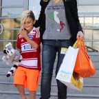 Gwen Stefani and family out and about in Burbank, Los Angeles, America - 25 May 2013