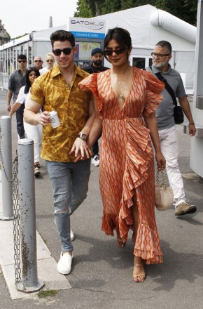 Nick Jonas, Priyanka Chopra
Celebrities take a boat ride, Paris, France - 24 Jun 2019
Priyanka Chopra Wearing Markarian