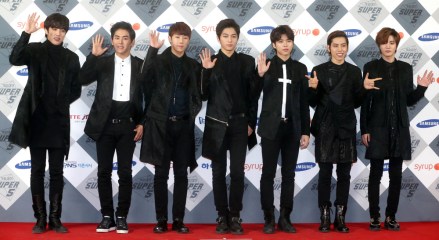 A Picture Made Available in 22 December 2014 Shows South Korean Boy Band Infinite Posing During the 2014 Sbs Awards Festival at Coex in Seoul South Korea 21 December 2014 Korea, Republic of Seoul
South Korea Music - Dec 2014