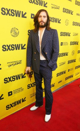 Jared Leto arrives for the world premiere of "WeCrashed," at the Paramount Theatre during the South by Southwest Film Festival, in Austin, Texas
2022 SXSW - "WeCrashed", Austin, United States - 12 Mar 2022