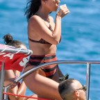 Kourtney Kardashian On A Yacht In Sardinia Enjoying The Good Weather