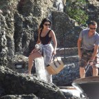 Kourtney Kardashian enjoying a trip boat with kids Mason, Penelope and Reign in Portofino