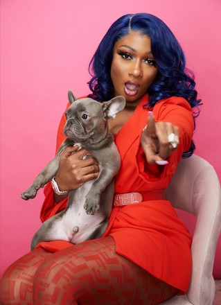 Megan Thee Stallion and her dog Four Beautycon Festival, Portrait Studio, Day 2, Los Angeles, USA - August 11, 2019