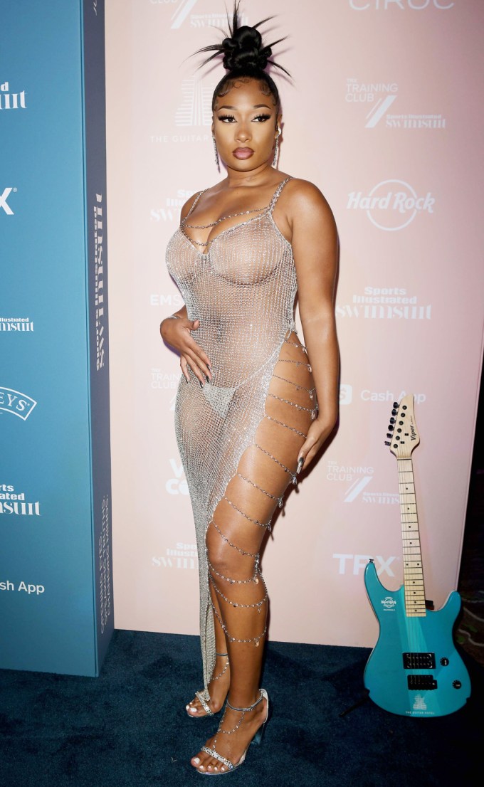 Megan Thee Stallion At A Sports Illustrated Party