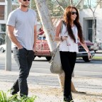 Miley Cyrus and boyfriend Liam Hemsworth out and about in Los Angeles, America - 06 Jan 2010