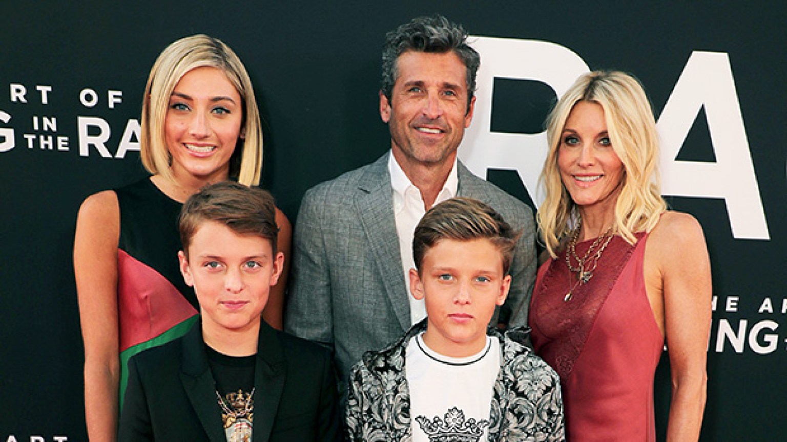 Patrick Dempsey Poses For Rare Family Photo With Daughter & Twins ...