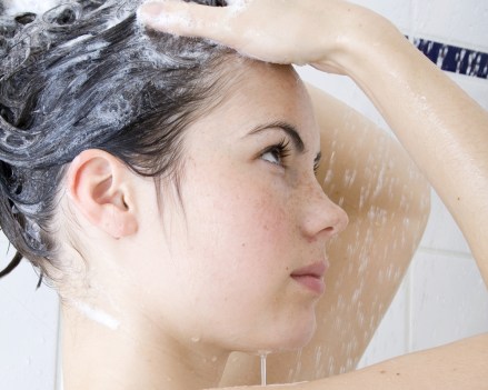 MODEL RELEASED Dark-haired woman in the shower
VARIOUS