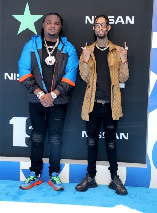PnB Rock and Tee Grizzley
BET Awards, Arrivals, Microsoft Theater, Los Angeles, USA - 23 Jun 2019