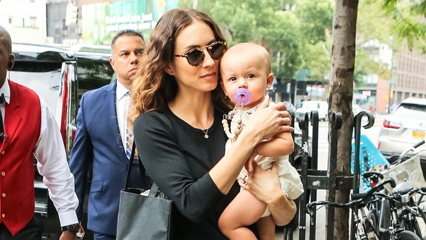 Troian Bellisario Steps Out With Baby Daughter In New York City Pic Hollywood Life