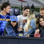 Kendall Jenner sits in VIP Suites at LA Rams Monday Night Football game
