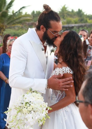 Trancoso, BRAZIL  - *EXCLUSIVE*  - After being engaged since 2019 Lais Ribeiro and Joakim Noah finally tie the knot in front of friends and family on the beach in Trancoso, Brazil. Celebrity guests include Derrick Rose, Sara Sampaio, and Alaina Anderson.

Pictured: Joakim Noah, Lais Ribeiro

BACKGRID USA 13 JULY 2022 

BYLINE MUST READ: DESI / BACKGRID

USA: +1 310 798 9111 / usasales@backgrid.com

UK: +44 208 344 2007 / uksales@backgrid.com

*UK Clients - Pictures Containing Children
Please Pixelate Face Prior To Publication*