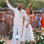 *EXCLUSIVE* Lais Ribeiro and Joakim Noah tie the knot in front of friends and family on the beach in Brazil