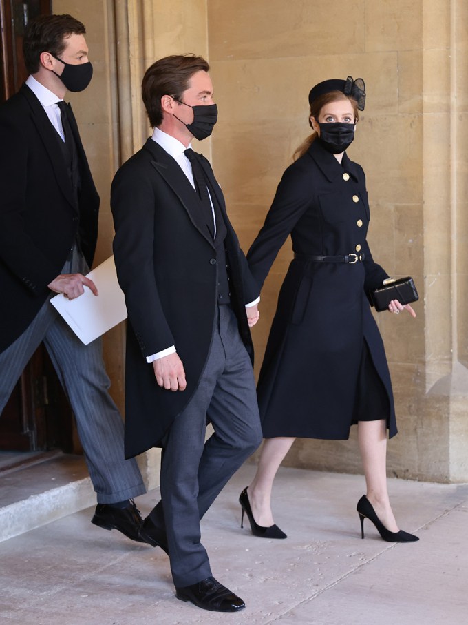 Princess Beatrice & Edoardo Mapelli Mozzi At Prince Philip’s Funeral