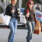 *EXCLUSIVE* Sharon Osbourne and her daughter Aimee get some retail therapy done on Melrose Pl.