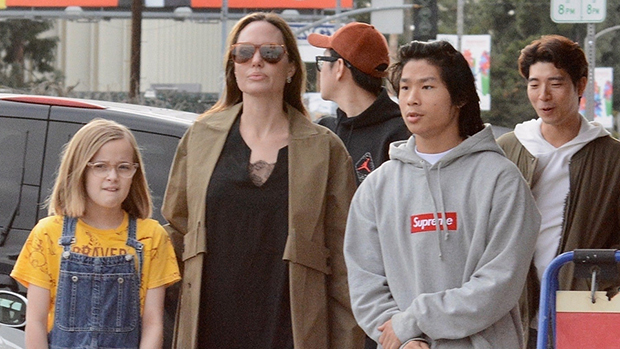 Angelina Jolie & Kids Hit Up Amusement Park For A Thrill ...