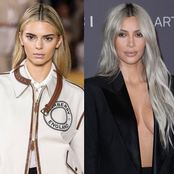 Kendall Jenner & Kim Kardashian blonde 