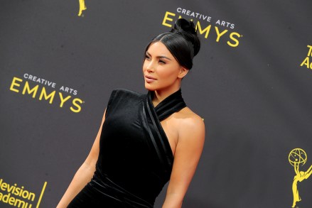 Kim Kardashian West 71. Yıllık Primetime Yaratıcı Sanatlar Emmy Ödülleri, 1. Gün, Gelenler, Microsoft Tiyatrosu, Los Angeles, ABD - 14 Eylül 2019