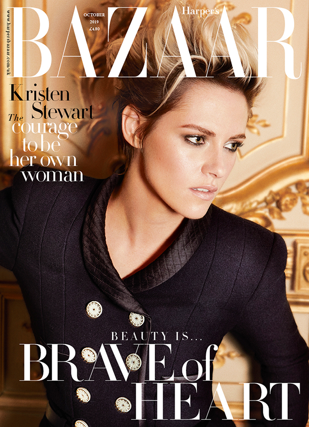 Kristen Stewart covers 'Harper's Bazaar' UK October 2019