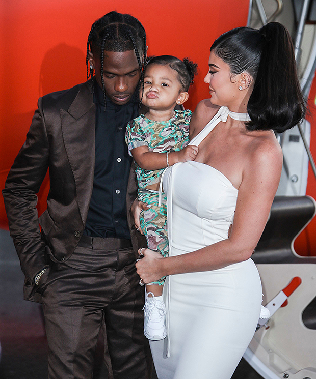 Kylie Jenner & Travis Scott on the red carpet with daughter Stormi Webster 