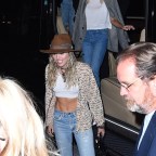Miley Cyrus and Kaitlynn Carter arrive at the 2019 VMA after party at Up and Down