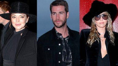 Lindsay Lohan, Liam Hemsworth & Miley Cyrus